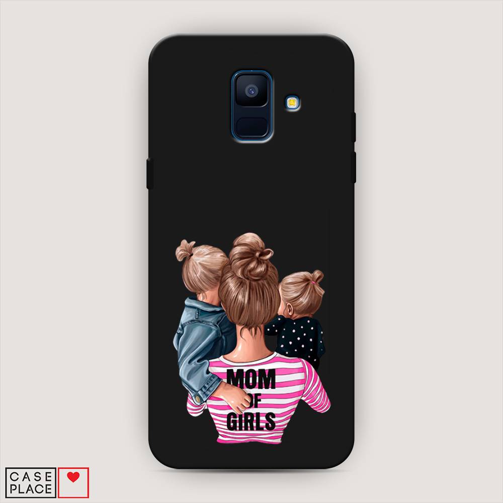 

Чехол Awog на Samsung Galaxy A6 "Mom of Girls", Синий;розовый;черный, 25952-1