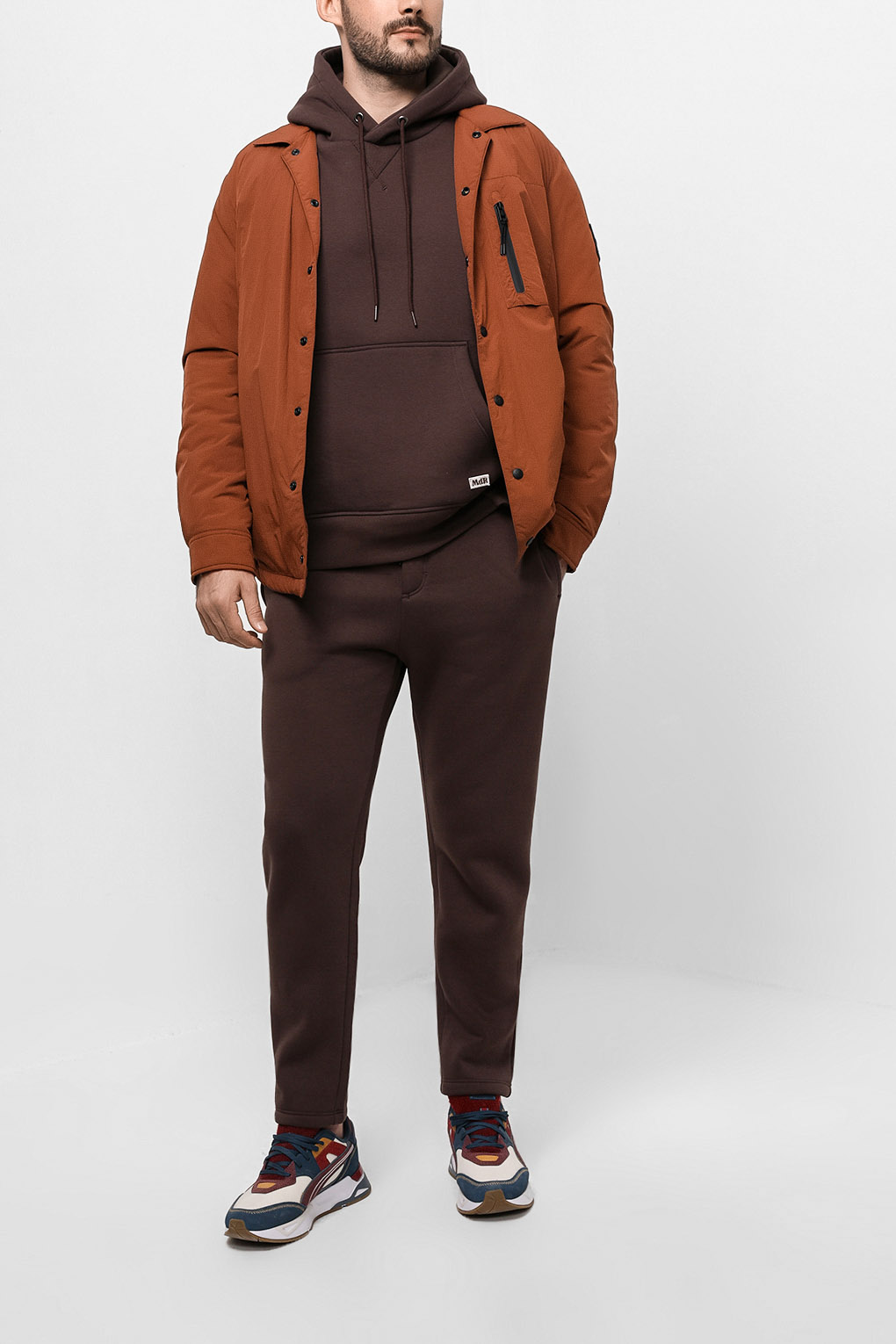 

Спортивные брюки мужские MARCO DI RADI MDR22082213-010 коричневые 3XL, MDR22082213-010