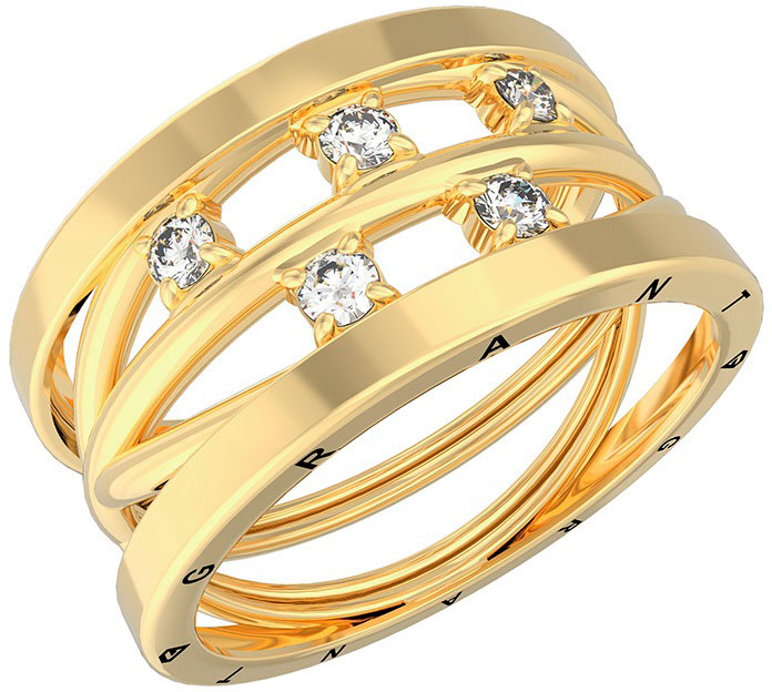 Кольцо из желтого золота с бриллиантом р. 17,5 Grant 9301267-gr
