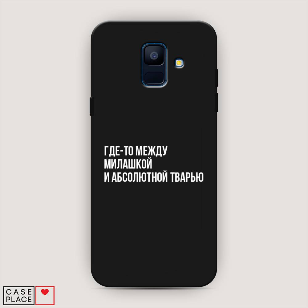 фото Чехол awog "почти милашка" для samsung galaxy a6