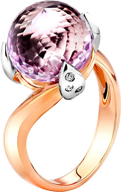 

Кольцо из красного золота с бриллиантом р. 17,5 Art I Fact 0121.0066, 0121.0066-rings-brilliant-ametist
