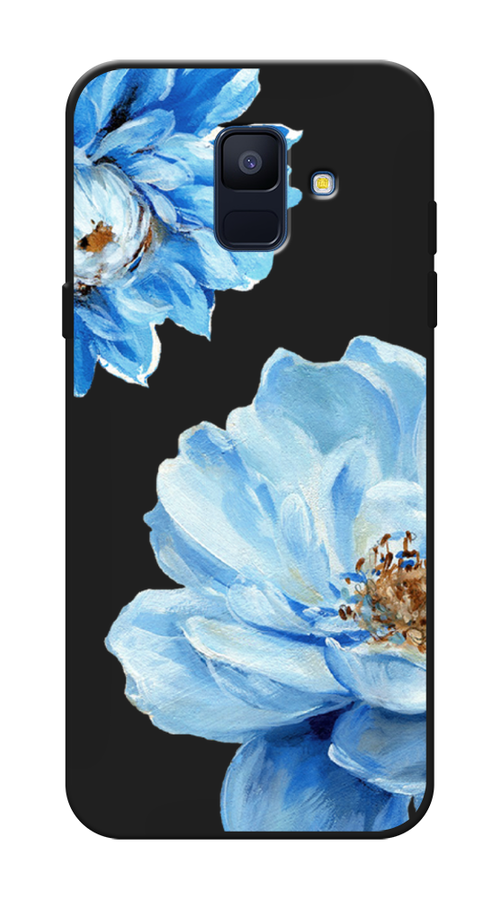 

Чехол Awog на Samsung Galaxy A6 "Голубые клематисы", Голубой, 25952-1