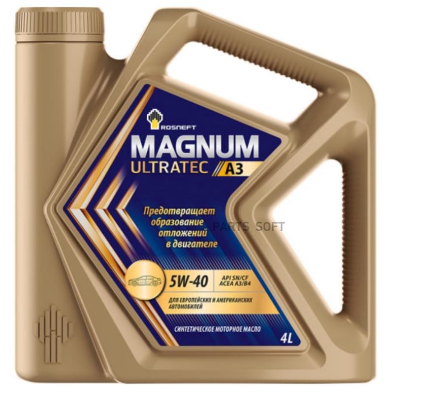 

ROSNEFT Масло моторное Rosneft Magnum Ultratec A3 5W-40 4 л 40816442