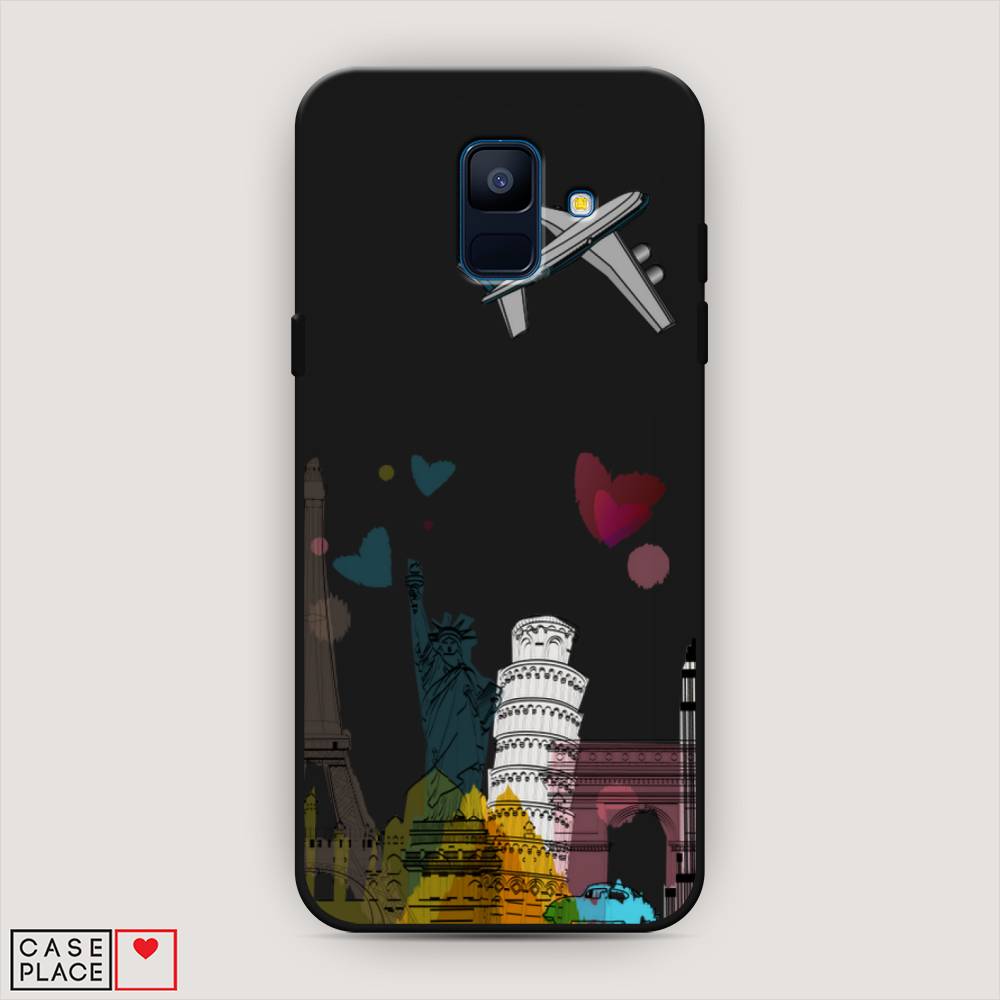 

Чехол Awog на Samsung Galaxy A6 "Самолет путешествий", Желтый, 25952-1