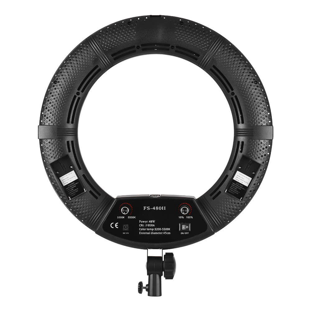 фото Кольцевая лампа okiro led ring fs 480 цвет: черный