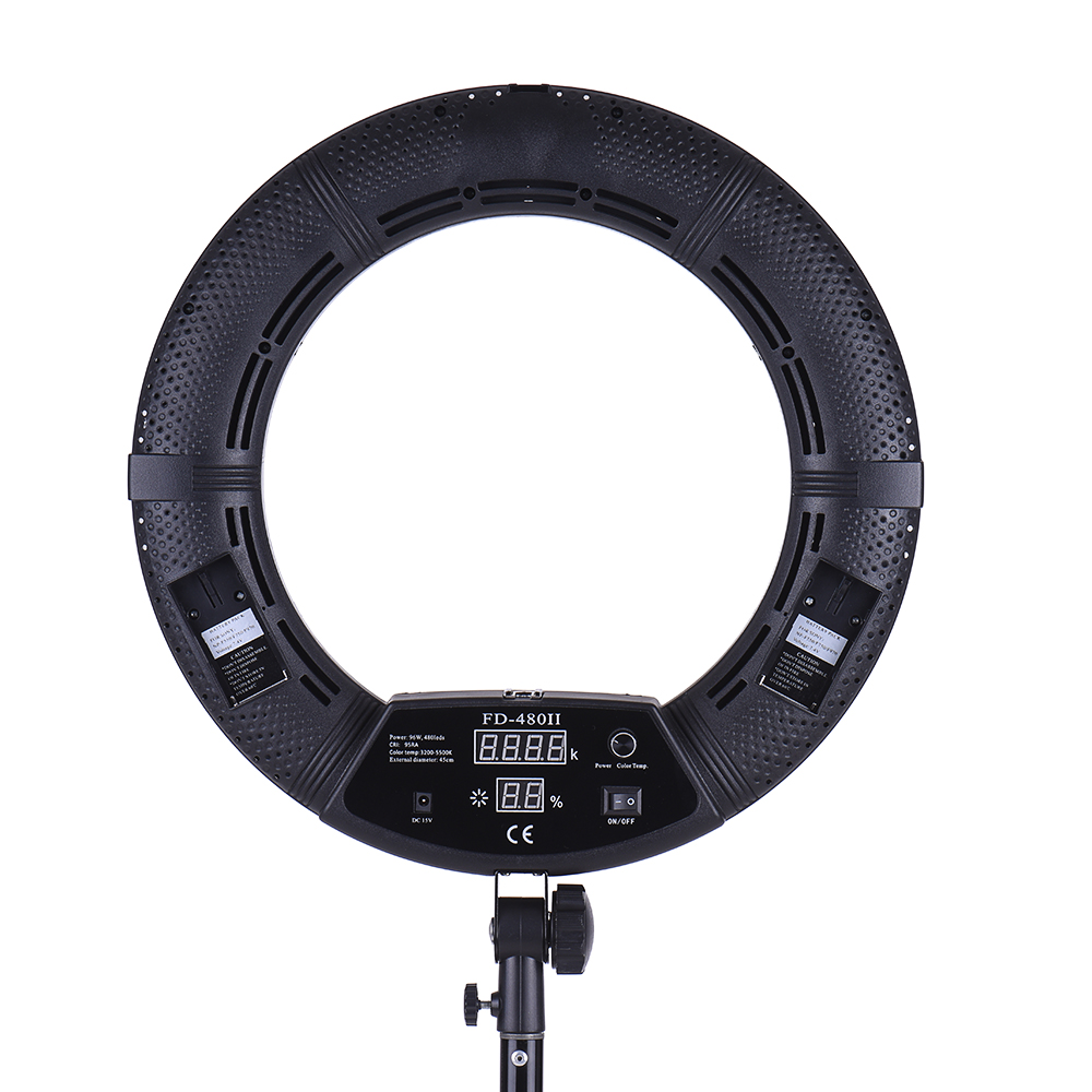 фото Кольцевая лампа okira led ring fd 480, 45 см, black okiro