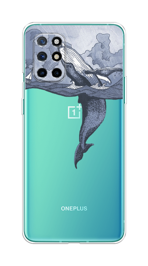 

Чехол Awog на OnePlus 8T / ВанПлас 8T "Два измерения", Голубой;черный;прозрачный, 151150-7