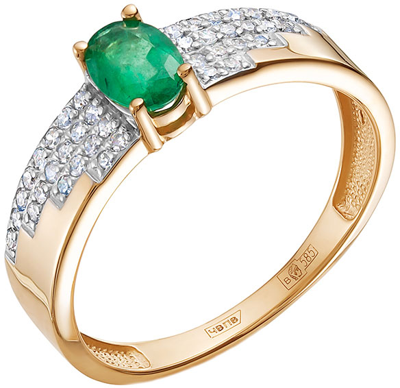 

Кольцо из красного золота с бриллиантом р. 18,5 Vesna jewelry 11799-151-14-00, 11799-151-14-00