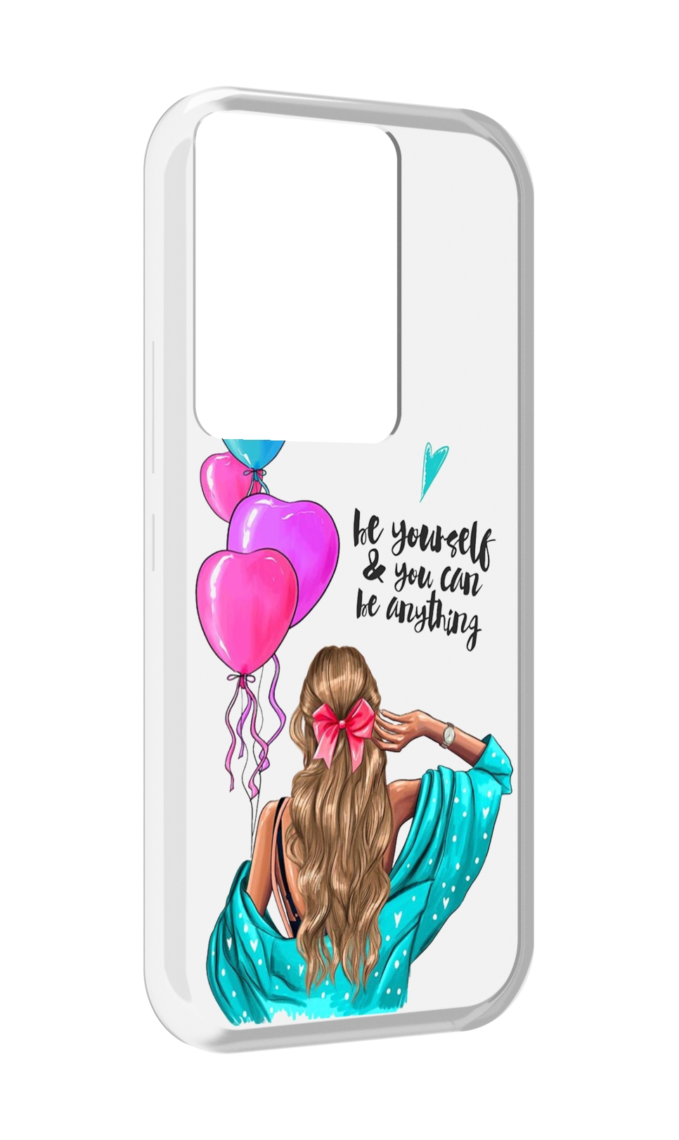 

Чехол MyPads Будь-собой для Itel Vision 3 Plus / Itel P38 Pro, Прозрачный, Tocco