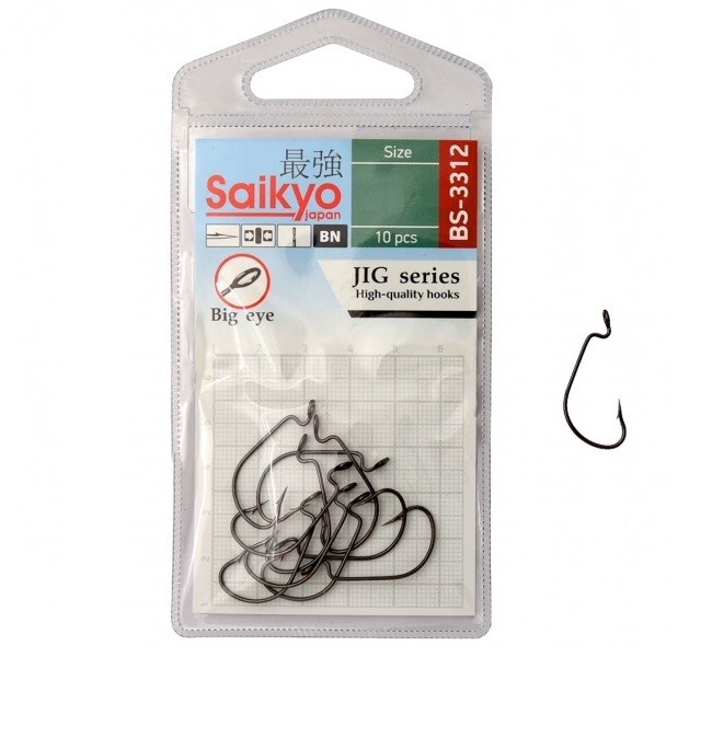 Крючки для рыбалки Saikyo BS-3312 BN (BN 2 упк / 20 / 2 / 5/0)