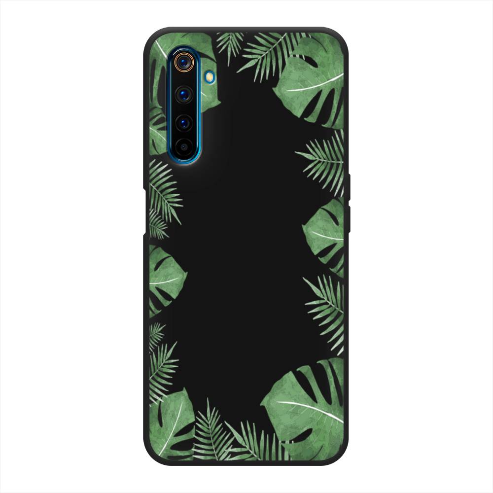 

Чехол Awog на Realme 6 Pro "Листья папоротника рамка", Разноцветный, 252852-1