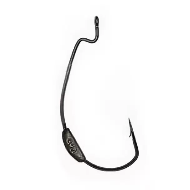 

Одинарные крючки Saikyo Curve Shank офсетные №3/0 BN, с колечком, с бородкой, с огрузкой, Черный, BS-2334 Weighted