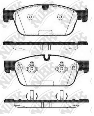 

Колодки тормозные NiBK передние pn31017, Колодки торм.пер. NiBK pn31017 NiBK pn31017