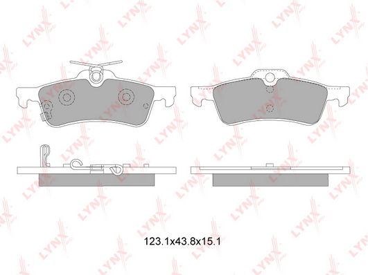 

Колодки тормозные задние TOYOTA Yaris 1.0-1.5 06> / DAIHATSU Charade 1.33 11>