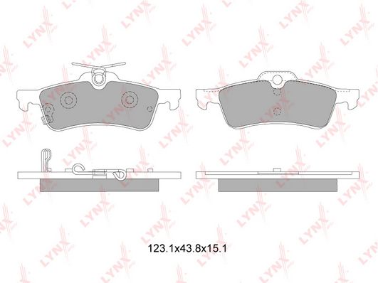 Колодки тормозные задние TOYOTA Yaris 1.0-1.5 06> / DAIHATSU Charade 1.33 11>