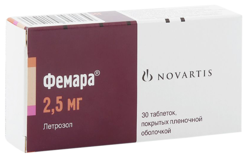 Купить Фемара таблетки 2, 5 мг 30 шт., Novartis Pharma