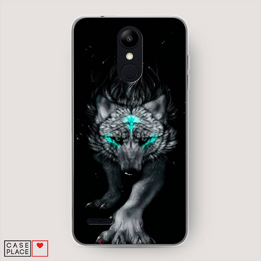 

Чехол Awog на LG K9 (K8 2018) "Волшебный волк", Черный;серый, 83750-2