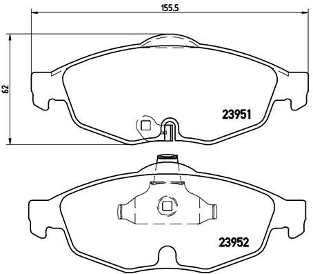 

Колодки тормозные передние brembo p11016, Колодки тормозные передние brembo p11016 brembo p11016