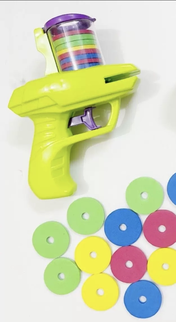 Пистолет игрушечный с мягкими пулями зеленый