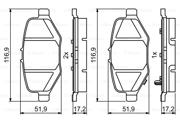 

Колодки дисковые задние с антискрипередние пл. Ford Explorer 09-13 0 986 495 397, 0 986 495 397 колодки дисковые задние с антискрипередние пл. Ford Explorer 09-13