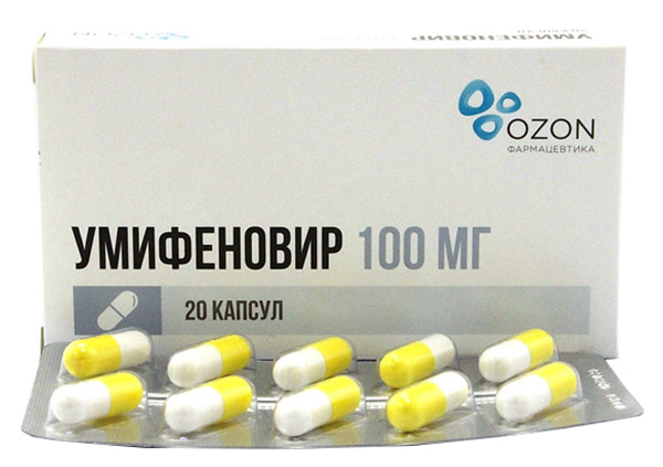 Купить Умифеновир капсулы 100 мг 20 шт., Озон ООО