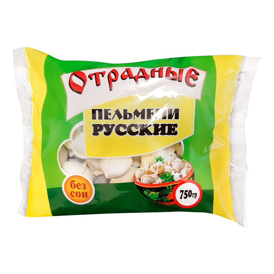 

Пельмени Отрадные Русские 750 г