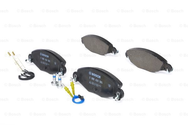 

Тормозные колодки Bosch передние дисковые 986424581, Колодки тормозные дисковые передние