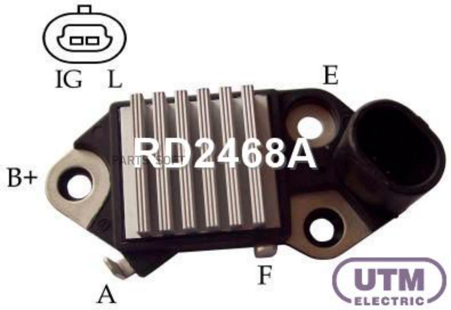

UTM RD2468A Регулятор генератора DAEWOO Matiz 0.8[F8CV]1998-/DAEWOO Matiz 1.0[B10S1]2005-/