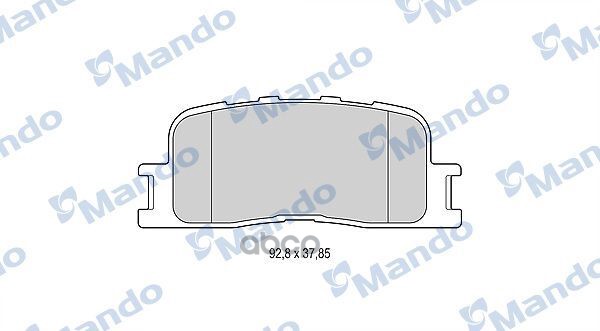

Тормозные колодки Mando дисковые MBF015873, MBF015873