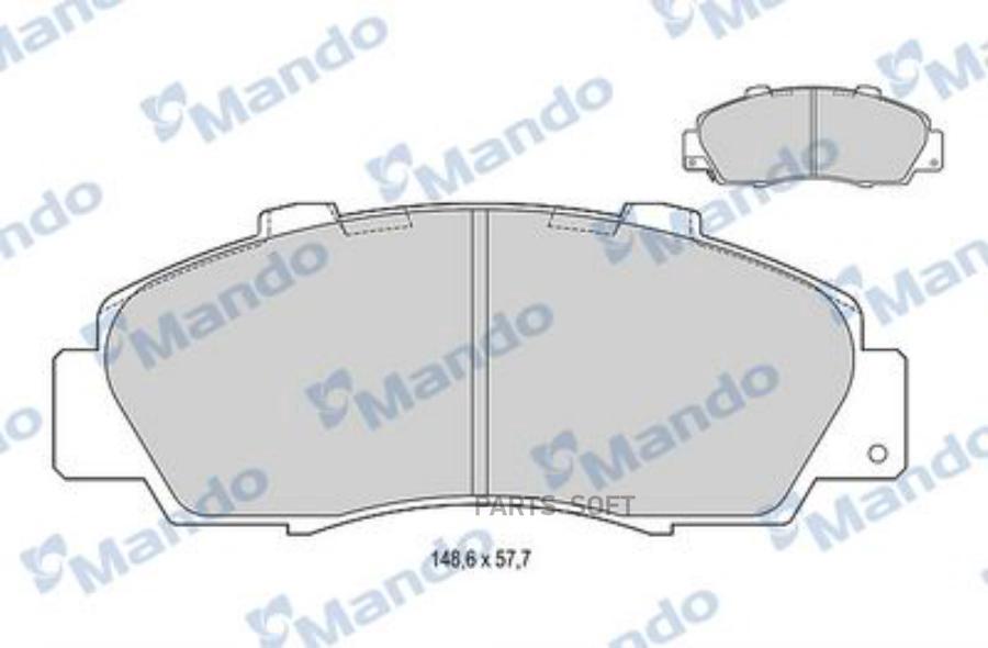 

Тормозные колодки Mando дисковые MBF015535, MBF015535