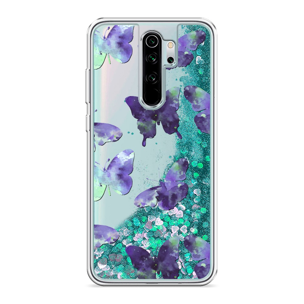 

Жидкий чехол с блестками "Бабочки отпечатки" на Xiaomi Redmi Note 8 Pro, 36695-1