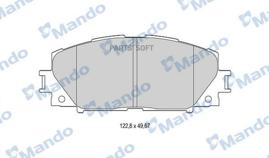 

Тормозные колодки Mando дисковые MBF015881, MBF015881