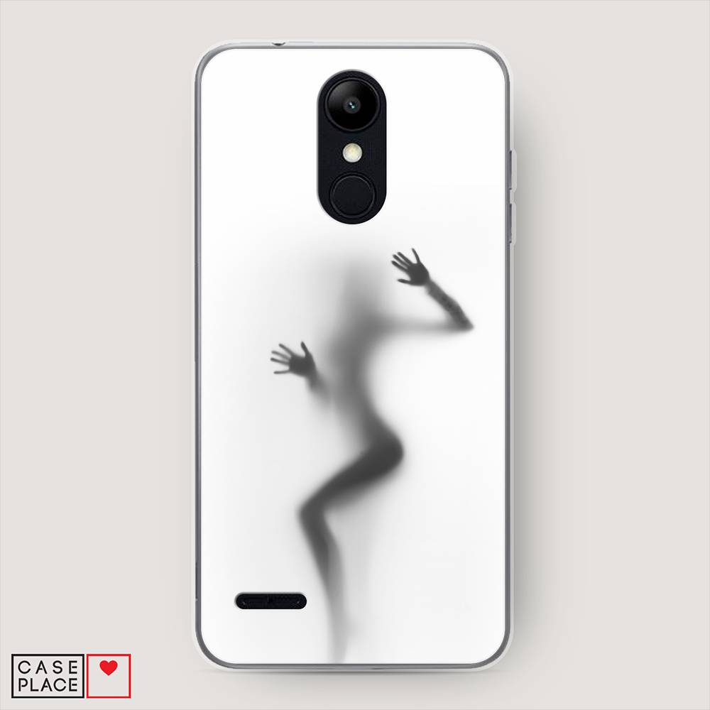 

Чехол Awog на LG K9 (K8 2018) "Девушка в душе", Серый;белый;черный, 83750-7