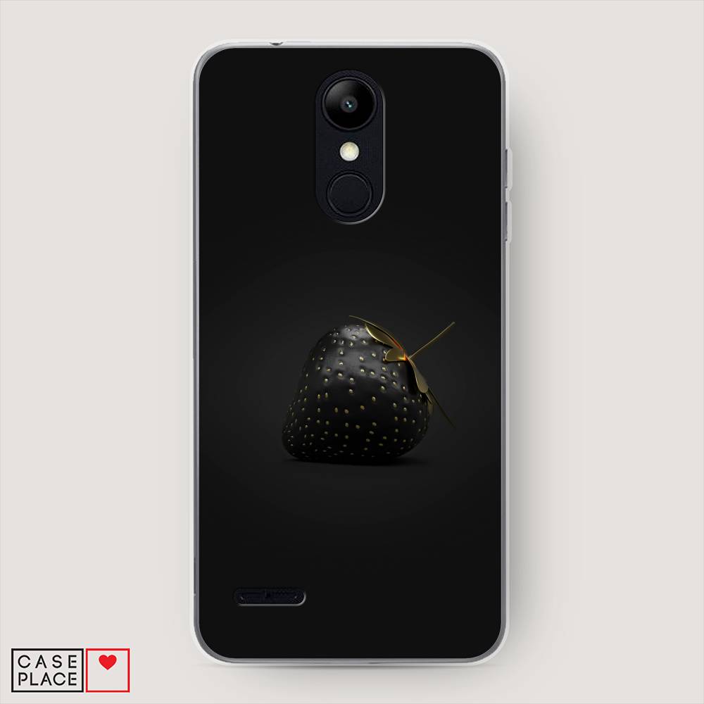 

Чехол Awog на LG K9 (K8 2018) "Черная клубника", Золотистый;черный;серый, 83750-10