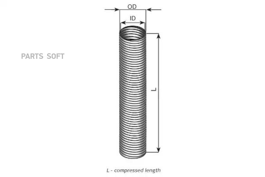 

DINEX 94125 DIN94125_гофра глушителя !(цинк) E-line (упрощ. версия) D=25 L=1000\ Webasto