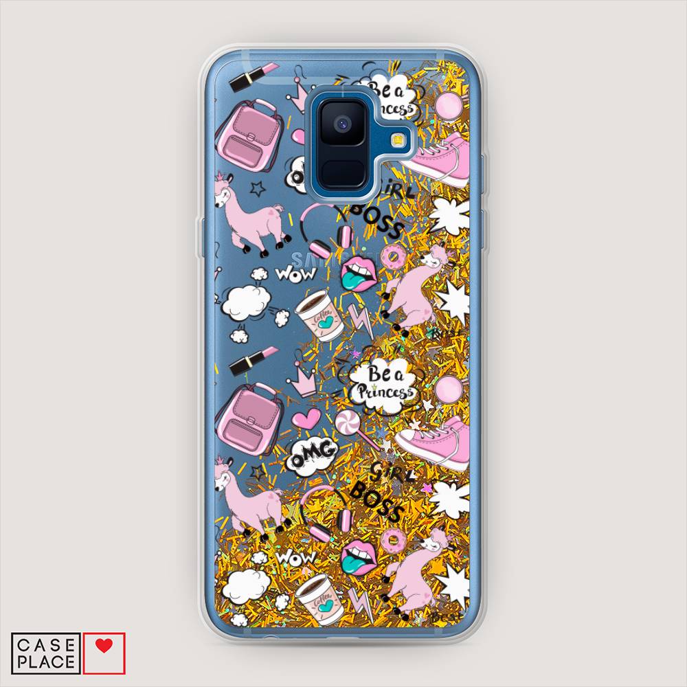 

Чехол Awog "Стильная лама" для Samsung Galaxy A6