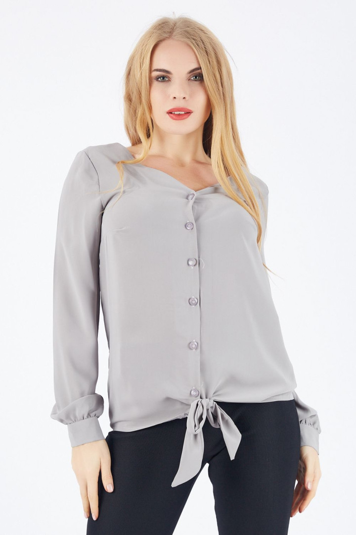 

Блуза женская Sense 132099 серая 42 RU (товары доставляются из-за рубежа), 132099