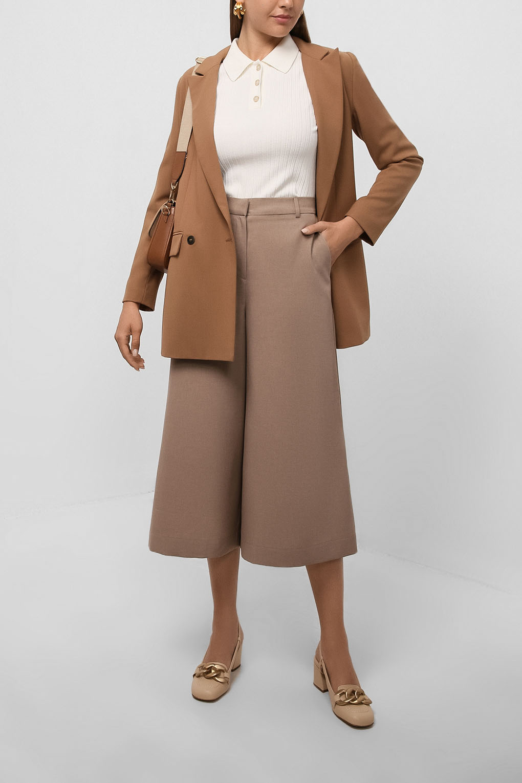 

Брюки женские PAOLA RAY PR121-5030 бежевые XS, PR121-5030