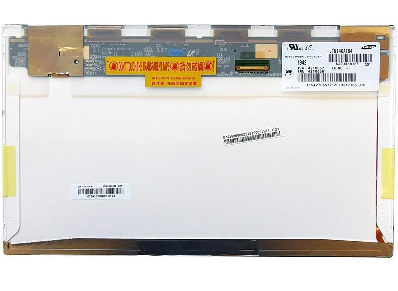 

Матрица OEM для ноутбука LTN140AT04 G01 (10012129V), совместимая с p/n: LTN140AT04 G01
