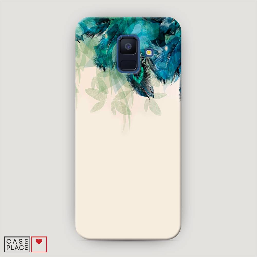 

Чехол Awog "Перья голубого цвета" для Samsung Galaxy A6