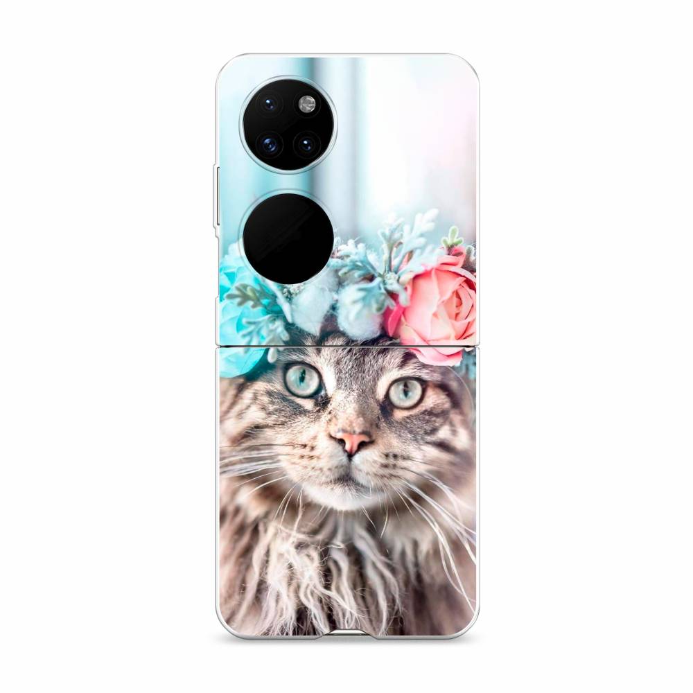 

Чехол Awog "Кот в венке" для Huawei P50 pocket, 6107440-1