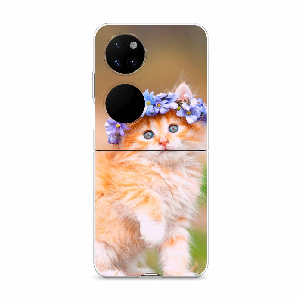 

Чехол Awog "Рыжий кот в венке" для Huawei P50 pocket, 6107440-1