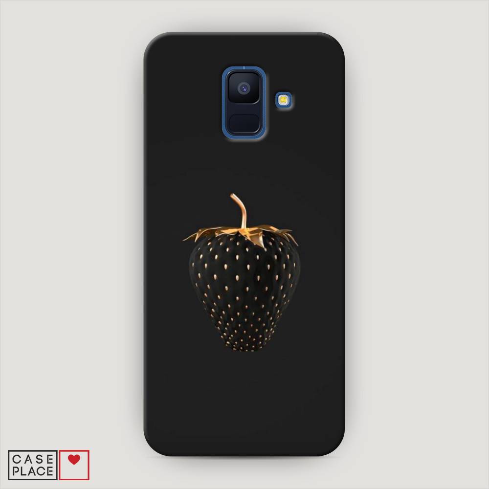 

Чехол Awog "Черно-золотая клубника" для Samsung Galaxy A6
