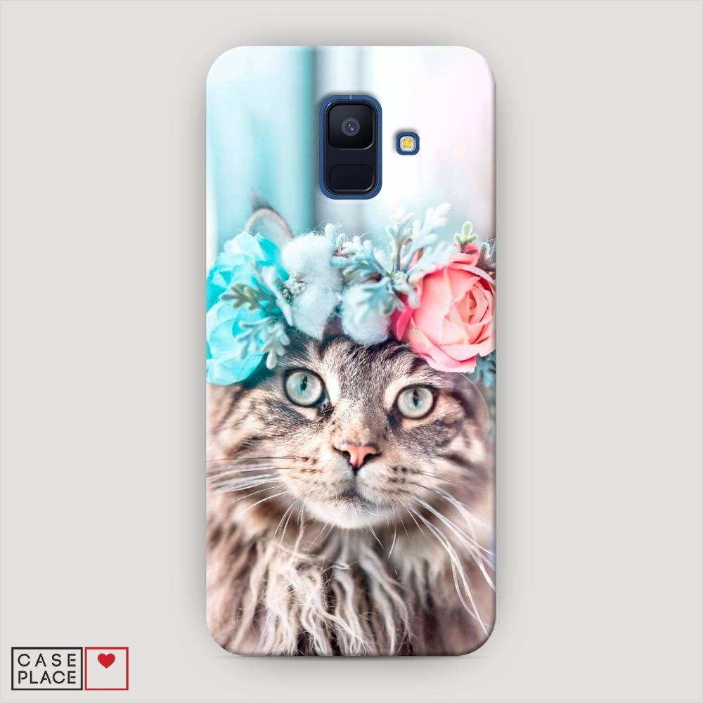 

Чехол Awog "Кот в венке" для Samsung Galaxy A6