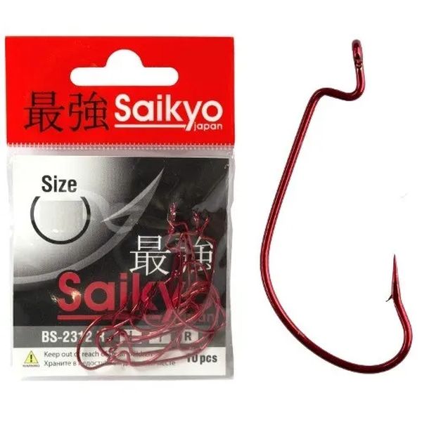 Крючки для рыбалки Saikyo BS-2312 BN (красный / 20 / 2 / 4/0)