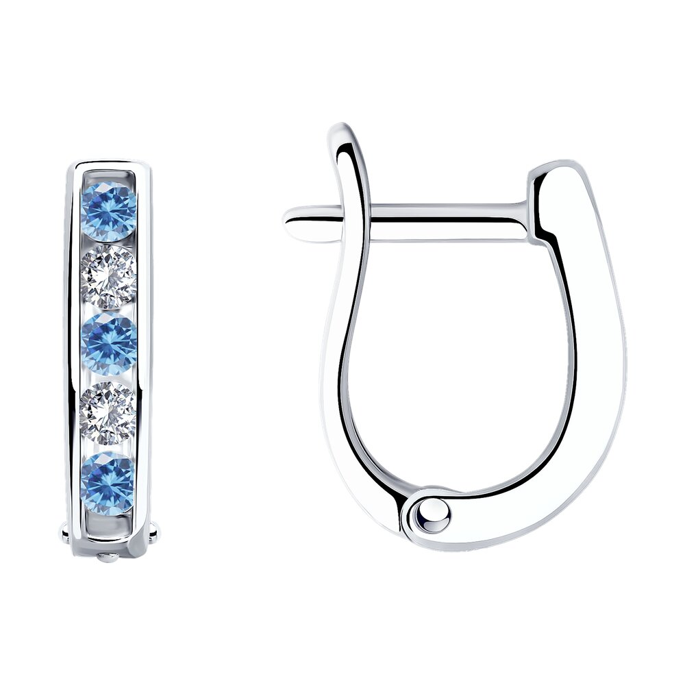 

Серьги из серебра SOKOLOV 94026406, фианит, 94026406