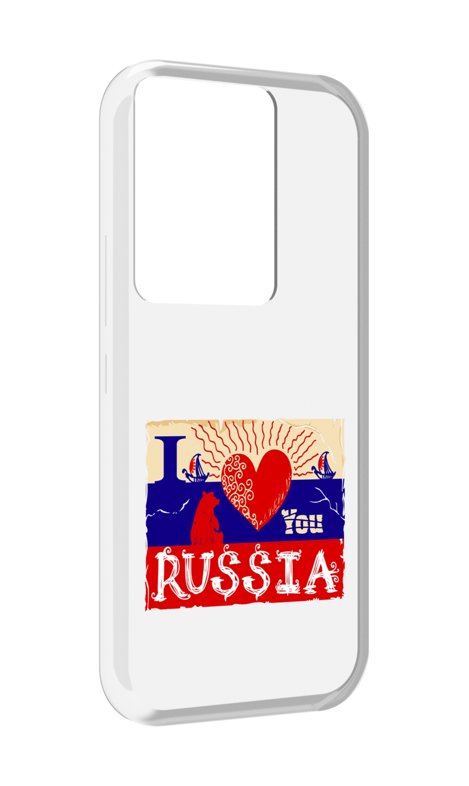 

Чехол MyPads Люблю Россию для Itel Vision 3 Plus / Itel P38 Pro, Прозрачный, Tocco