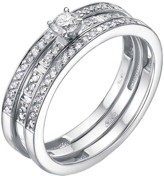 

Кольцо из белого золота с бриллиантом р. 16,5 Vesna jewelry 11703-251-46-00, 11703-251-46-00