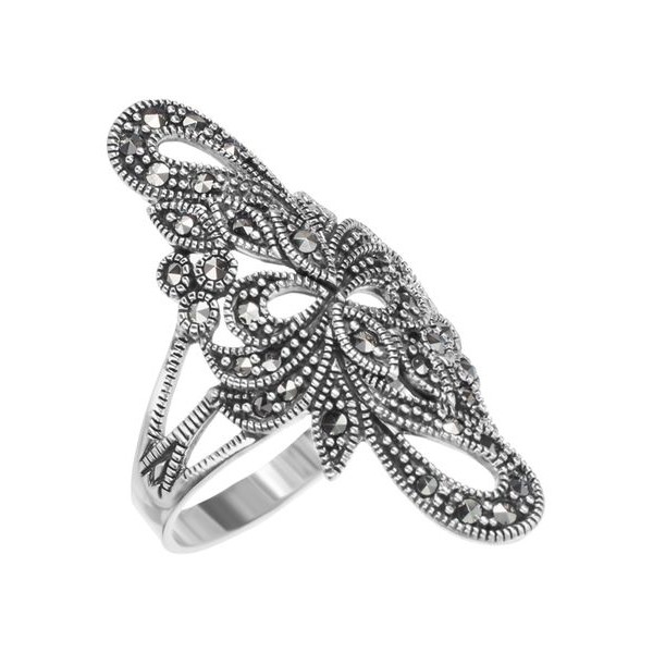 

Кольцо из серебра с марказитом р. 18 Марказит HR1177, HR1177_марказит