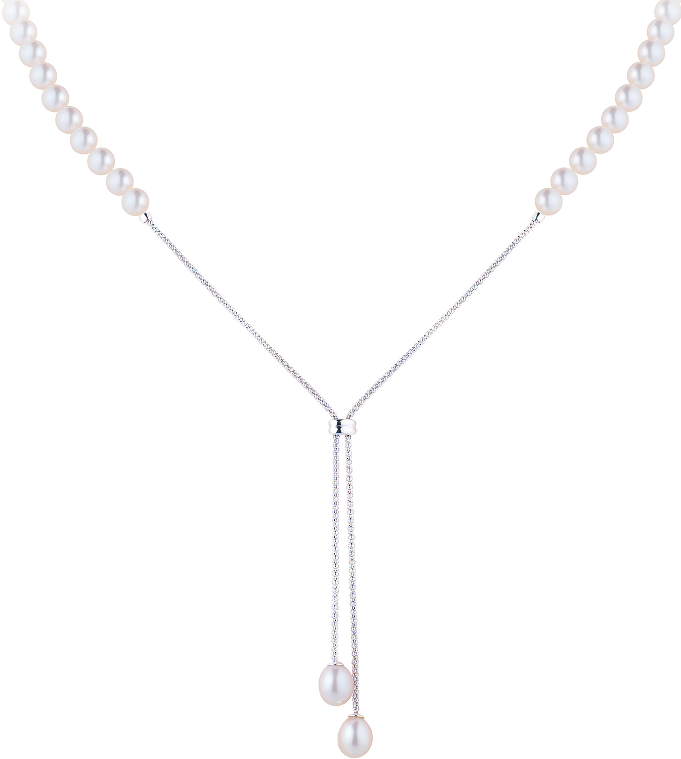 

Колье-галстук из серебра с жемчугом Yana Jewellery 222/04W-pearl56, 222/04W-pearl56